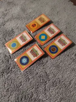 Johto Gym Badges Lot of Five Pokemon TCG League WOTC Pins - Image 3