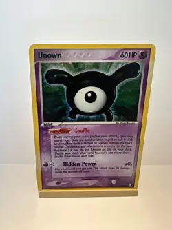 Unown X/115 Rare Unseen Forces Pokemon Moderately Played - Image 1