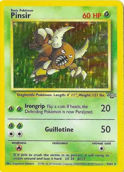 Pokemon TCG Pinsir Jungle 9/64 Holo Rare - Image 1