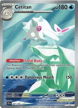 Pokemon TCG Cetitan 201/191 Sv08: Surging Sparks Holo VLP - Image 1