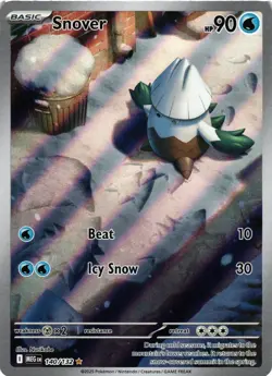 Pokemon TCG Snover Illustration Rare ME01: Mega Evolution 140/132 NM - Image 1
