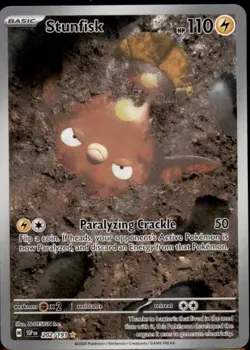 Pokemon TCG Surging Sparks Stunfisk 202/191 Illustration Rare Holo NM - Image 1