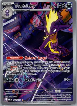 Toxtricity 103/094 Illustration Rare Phantasmal Flames Pokemon Holo Near Mint - Image 1