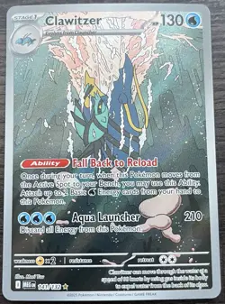 Clawitzer 141/132 Pokemon TCG Mega Evolution Holo MINT NM - Image 1