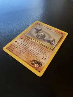 Brock’s Geodude 66/132 Gym Heroes Unlimited 2000 Pokemon Card Common LP - Image 3