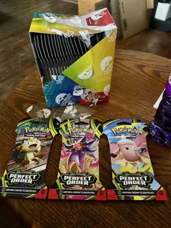 AUCTION 24x Pokemon TCG Perfect Order Sealed Sleeved Booster Packs Store Display - Image 5