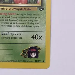 Erika's Ivysaur 41/132 Gym Challenge NM Uncommon WOTC Pokemon TCG Vintage Single - Image 5