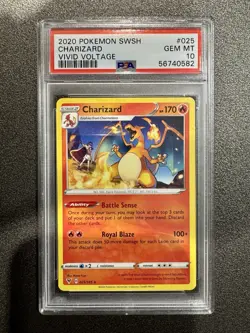 Charizard #25 Pokemon SWSH Vivid Voltage (ENG) PSA 10 - Image 1