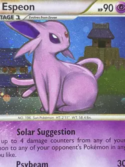 Pokemon TCG Espeon Undaunted Swirl 2/90 Holo Rare LP/NM - Image 2