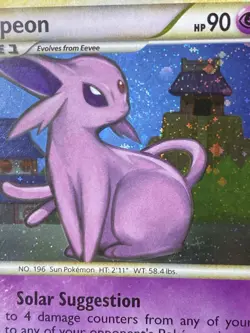 Pokemon TCG Espeon Undaunted Swirl 2/90 Holo Rare LP/NM - Image 3