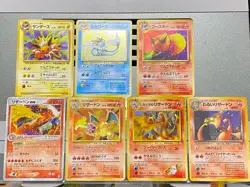 Charizard Vaporeon Jolteon Flareon pokemon Card No.135 134 136 No.006 012/052 - Image 1