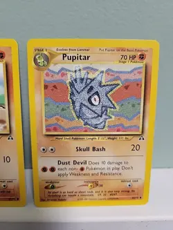 Pokemon TCG Larvitar & Pupitar Neo Discovery Unlimited Regular NM - Image 3