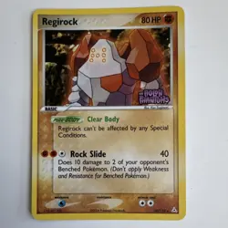 Pokemon TCG Regirock EX Holon Phantoms 28/110 Reverse Holo Rare 80 HP 2006 - Image 1
