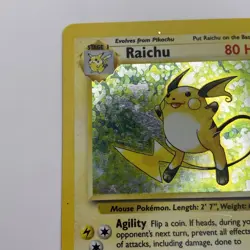 Raichu 14/102 Unlimited Base Set Holo LP/MP Rare WOTC Pokemon TCG Vintage Single - Image 3