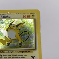 Raichu 14/102 Unlimited Base Set Holo LP/MP Rare WOTC Pokemon TCG Vintage Single - Image 4