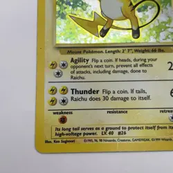 Raichu 14/102 Unlimited Base Set Holo LP/MP Rare WOTC Pokemon TCG Vintage Single - Image 5