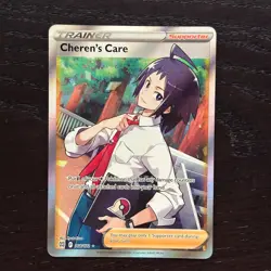Cheren's Care 168/172 Pokemon Brilliant Stars SWSH09 Full Art Ultra Rare Holo NM - Image 1
