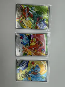 Pokemon TCG First Partner Illustration Collection Series 1 Kanto GEN 1 Starters - Image 1