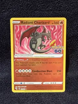 Pokemon Radiant Charizard 011/078 Pokemon GO Radiant Rare Holo 160HP - Image 1