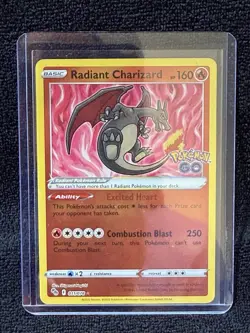Pokemon Radiant Charizard 011/078 Pokemon GO Radiant Rare Holo 160HP - Image 3