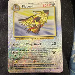 Pokemon Pidgeot Reverse Holo Rare Legendary Collection Stage 2 80 HP 33/110 2002 - Image 1