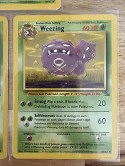 3 Weezing 45/62 Uncommon Fossil Pokemon Lightly Played - Image 4