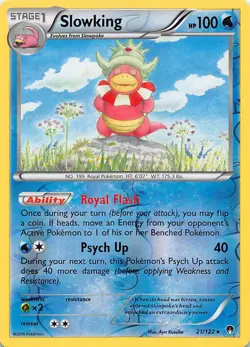 Slowking 21/122 Holo Rare BREAKpoint Reverse Holo Near Mint - Image 1
