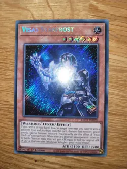 Visas Starfrost DIFO-EN008 Secret Rare English 1st Edition Yugioh - Image 1