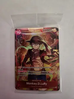 Monkey D. Luffy ST10-006 Secret Rare SR One Piece Card Treasure Booster English - Image 1