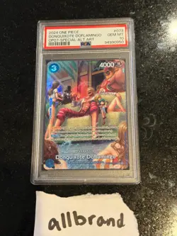 2024 ONE PIECE 500 YEARS OP07 #073 DONQUIXOTE DOFLAMINGO SP ALT ART PSA 10 - Image 1