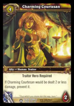 Moderate Play WoW TCG Charming Courtesan Black Temple World of Warcraft - Image 1