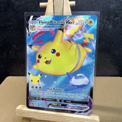Pokemon TCG Flying Pikachu VMAX Holo Card 007/025 25th Anniversary Celebrations - Image 1