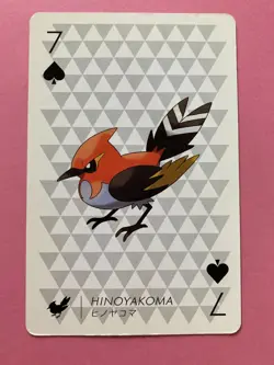 Pokemon Nintendo Playing Card TCG Fletchinder 7 Spades 2013 Japanese F/S - Image 1