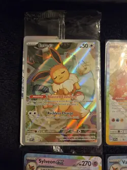 Pokemon TCG Mixed Card Lot Prismatic Evolutions 12 Cards With Eevee Promos - Image 2