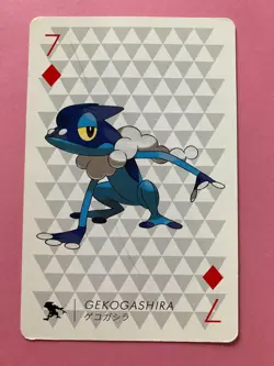 Pokemon Nintendo Playing Card TCG Froakie 7 of Diamonds 2013 Japanese F/S - Image 2