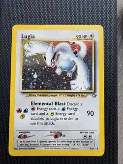 Pokemon TCG Lugia Neo Genesis Holo Card 9/111 Condition English - Image 1