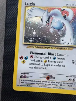 Pokemon TCG Lugia Neo Genesis Holo Card 9/111 Condition English - Image 5