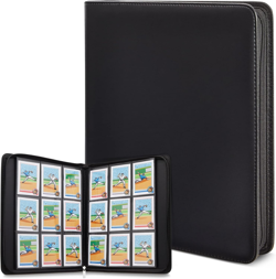 Card Binder with Zipper - 9 Pockets Trading Cards Album Folder - 360 Side Loadin - Image 1