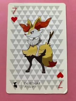 Pokemon Nintendo Playing Card TCG Xerneas 7 of Hearts 2013 Japanese F/S - Image 1