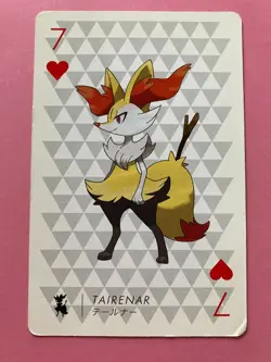 Pokemon Nintendo Playing Card TCG Xerneas 7 of Hearts 2013 Japanese F/S - Image 2