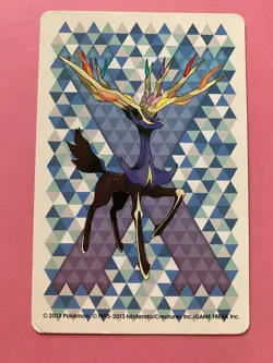 Pokemon Nintendo Playing Card TCG Xerneas 7 of Hearts 2013 Japanese F/S - Image 4