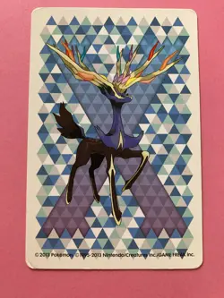 Pokemon Nintendo Playing Card TCG Xerneas 7 of Hearts 2013 Japanese F/S - Image 5