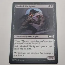 MTG: Masked Blackguard 113/274 - M21 Core Set 2021 Black Common - Image 1