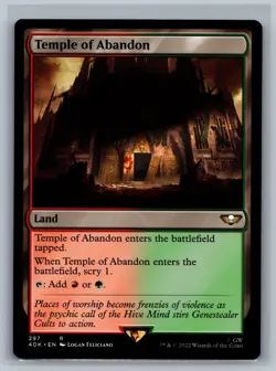 Magic MTG Universes Beyond: Warhammer 40,000 Temple of Abandon #297 TCG CCG 40k - Image 1