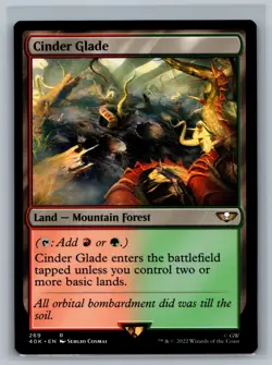 Magic MTG Universes Beyond: Warhammer 40,000 Cinder Glade #269 TCG CCG 40k - Image 1