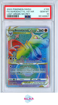 AERODACTYL VSTR #199 LOST ORIGIN-SECRET POKEMON 2022 ENGLISCH PSA 10 - Image 1