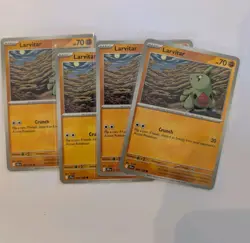 x4 Larvitar - 080/159 - Journey Together - English - NM/M - Pokemon - Image 1