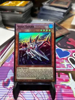 Yugioh Veiss Shark MZMU-EN034 Miscut Error Misprint - Image 1