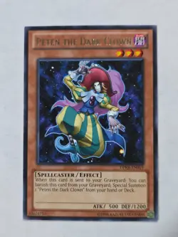 Yugioh TCG DPKB-EN019 Peten The Dark Clown 1st Edition Rare LP - Image 1