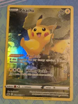 Leaf Pikachu GG30/GG70 Crown Zenith: Galarian Gallery Pokemon TCG NM UK Seller - Image 1